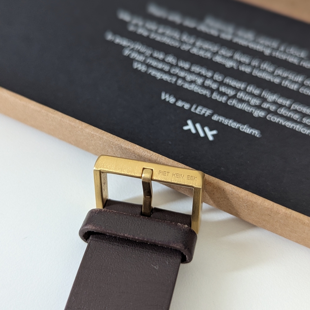 Piet Hein Eek X LEFF Amsterdam Gold and Brown Watch - Picture 5 of 13